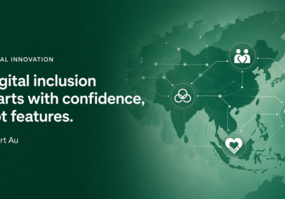 Social Innovation banner: Digital inclusion starts with confidence, not features — Albert Au